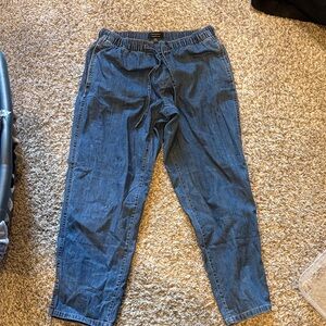 Banana Republic Tapered Mid-Size Drawstring jeans